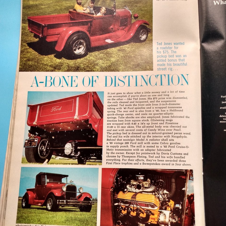 HOT ROD August 1969 Vintage Magazine, Great Father's Day Gift, Guy Gift, Original price 50 cents!!!