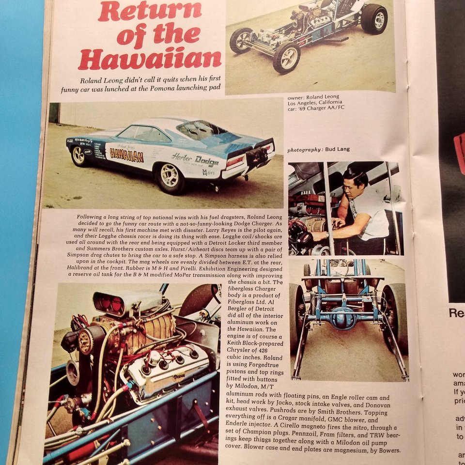 HOT ROD October 1969 Vintage Magazine, Great Father's Day Gift!