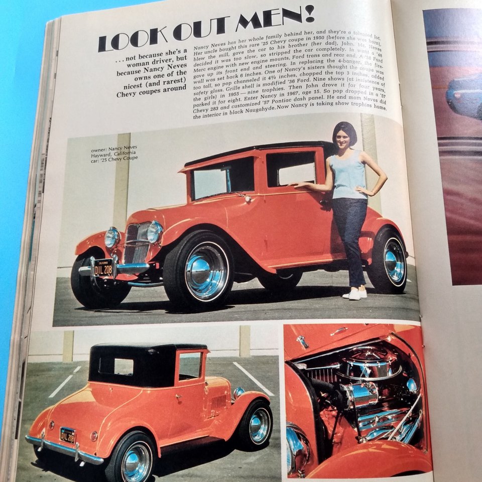 HOT ROD Magazine July 1968 Vintage Magazine, Great gift for Dad and Grampa. Original price 50 cents!!!
