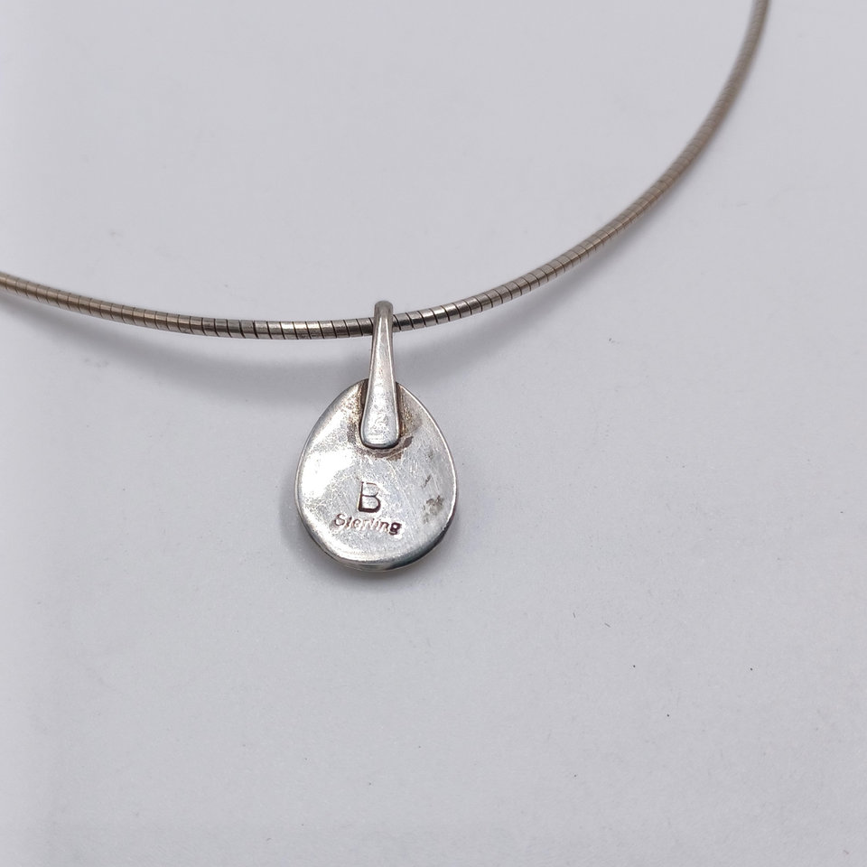Garrison Boyd Sterling Silver Bear Claw Pendant and Snake Chain Necklace