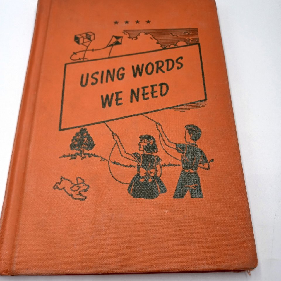 Vintage (1931 and 1950) School Age Hardcover Learning Books, Spelling, Vocabulary