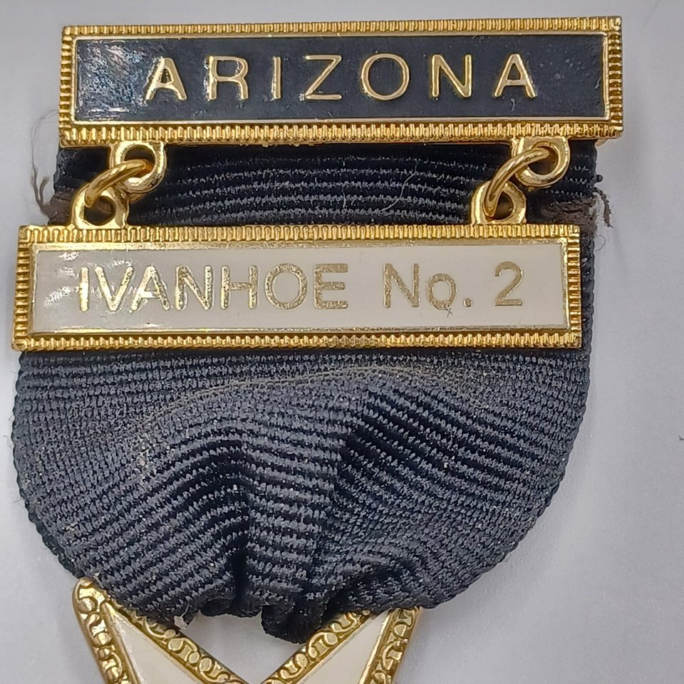 2 Masonic Knights Templar Membership Medals Pair, Missouri and Arizona