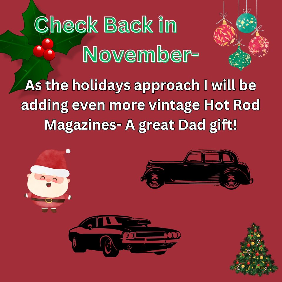 HOT ROD October 1959 35 Cents 122 Pages, Great Father's Day Gift