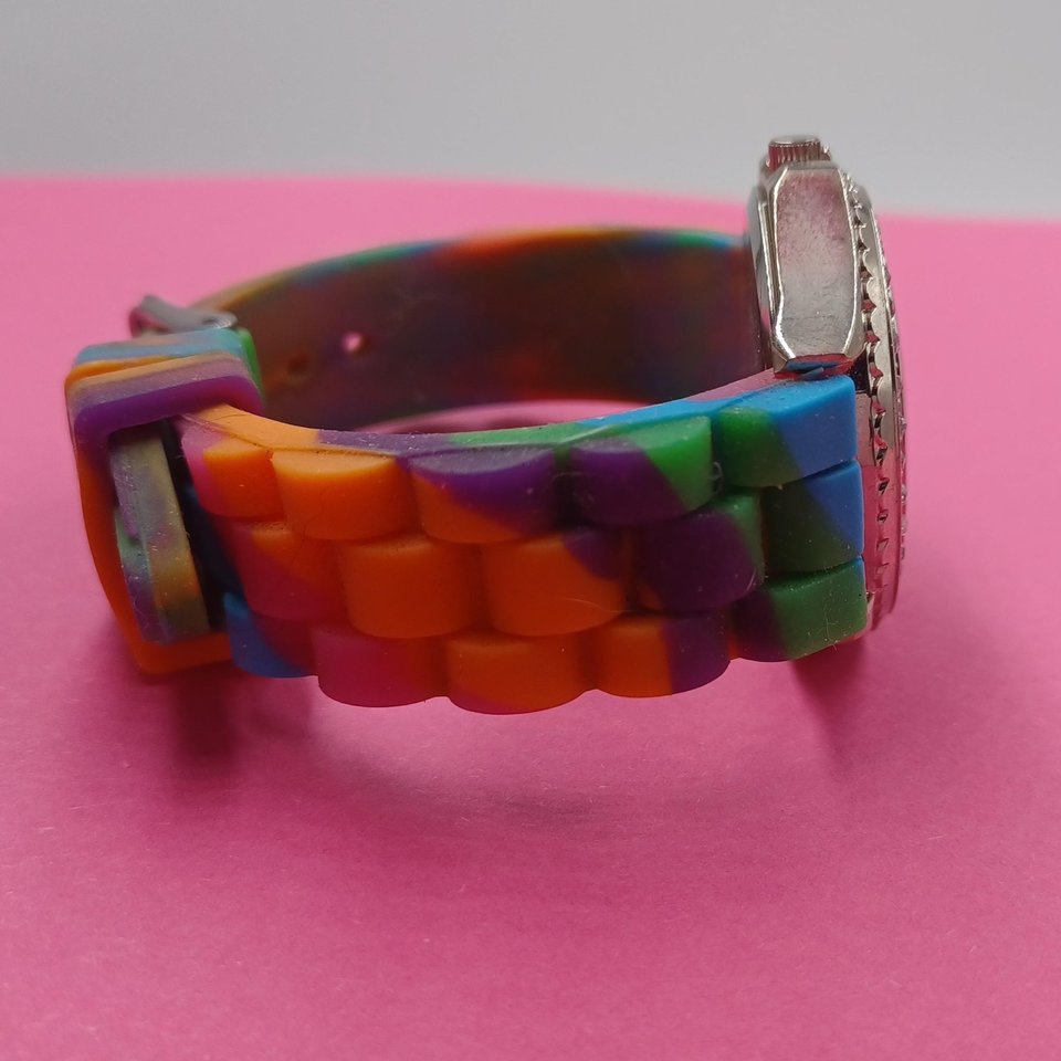 Justin Bieber Colorful Fun Ladies Quartz Wrist Watch- New Battery