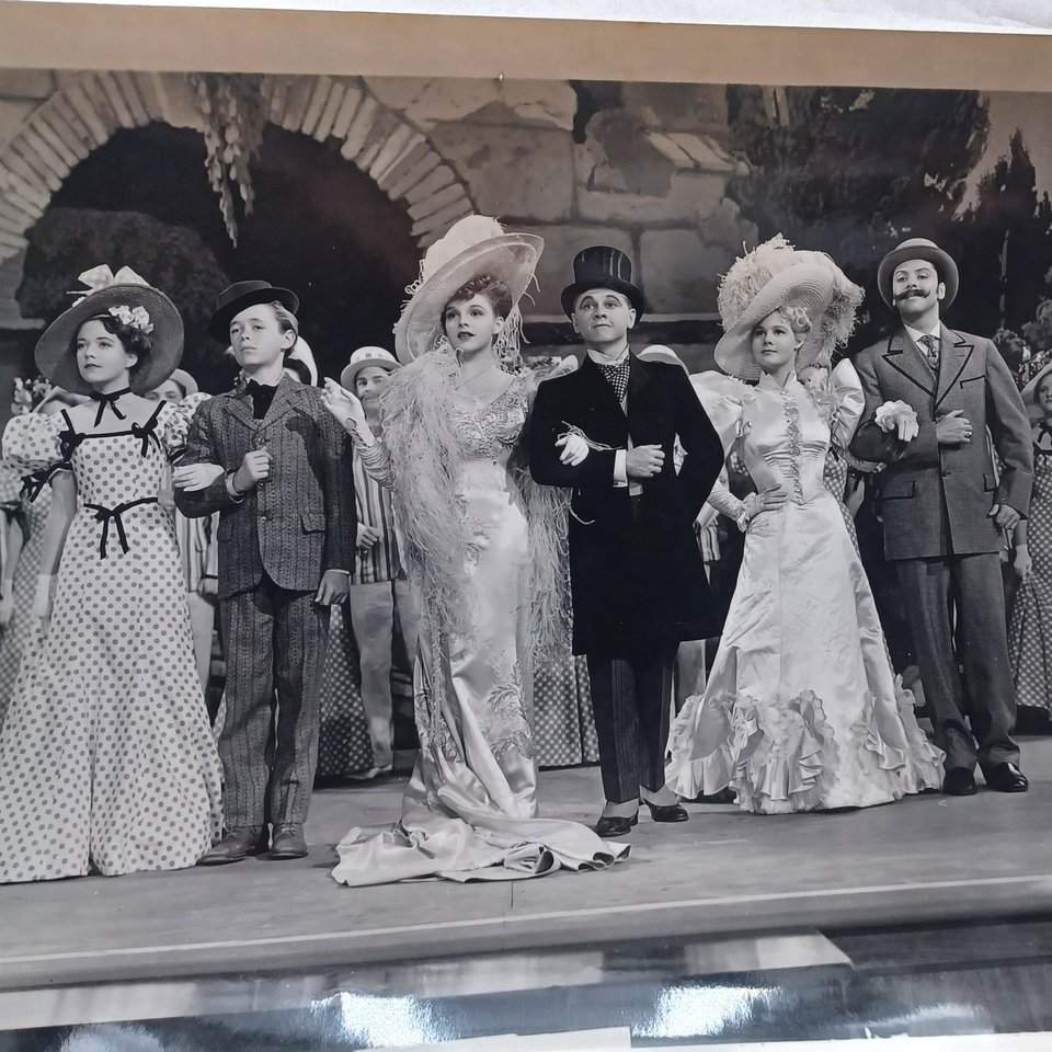 Vintage 1940 Hollywood Movie "Strike Up the Band" with Judy Garland and Mickey Rooney 8 x 10 Black and White Original Studio Photograph