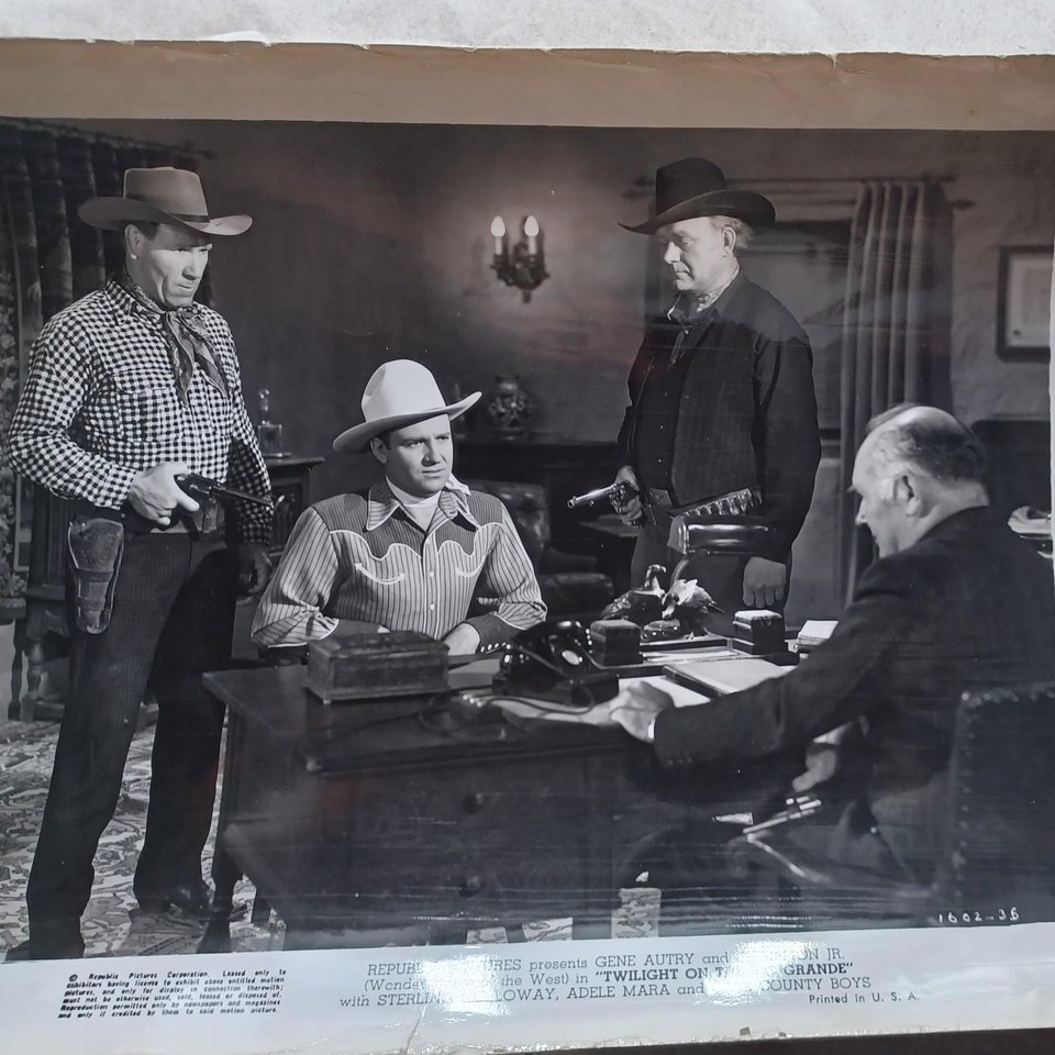 Vintage 1930's and 1940's Studio Movie 8 x 10 Black and White Original Photographs- Western Movies-9 Total