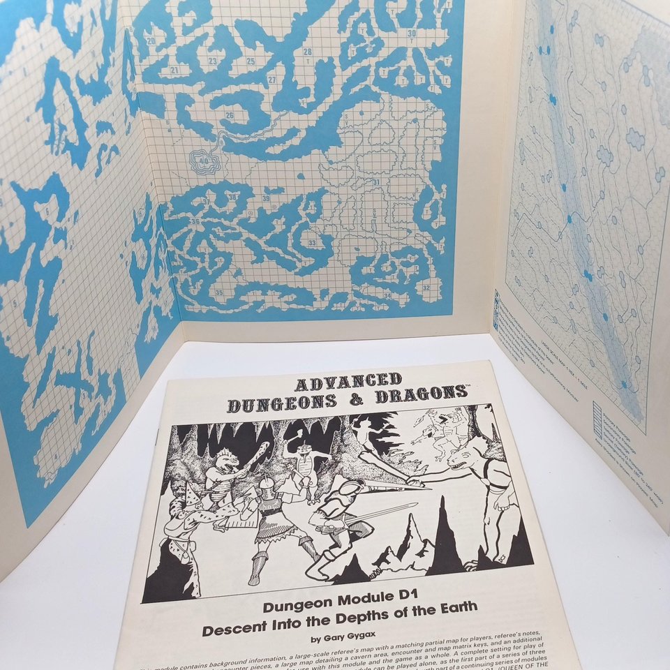 Advanced Dungeons and Dragons Module D1, 1978, Descent into the Depths of the Earth