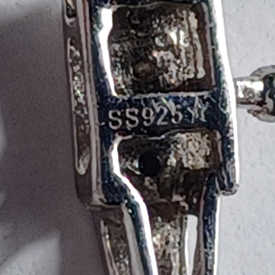 Vintage Sterling Silver Open Work Love Panel Link Tennis Bracelet, Tiny Diamonds